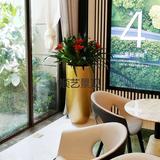 玻璃钢圆筒花箱定制厂家